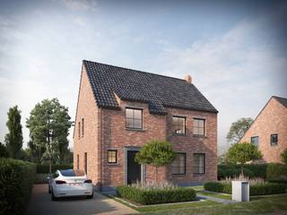 Deze prachtige, landelijke nieuw te bouwen woning wordt gebouwd in een rustige straat nabij het centrum van Houthulst op een grondoppervlakte van 848 m².<br /><br />Op het gelijkvloers wordt de woning voorzien van een inkomhal met gastentoilet. De open keuken sluit aan bij de eetplaats, palend aan de keuken wordt een grote berging voorzien die eveneens bereikbaar is van buitenaf.<br /><br />Op de eerste verdieping zijn er 3 slaapkamers. De grootste slaapkamer is uitgerust met een ruimte voor een dressing. De badkamer wordt voorzien van een ligbad, douche en een dubbel lavabomeubel, daarnaast vinden we op de bovenverdieping een afzonderlijk toilet.<br />De woning heeft de mogelijkheid om nog een vaste trap naar de zolder te voorzien (eventueel in te richten als extra slaapkamer, speelzolder of bureau).<br /><br />De villa wordt volledig afgewerkt met mooie materialen zoals o.a. maatkeuken inclusief toestellen en een natuurstenen werkblad, vloerverwarming op het gelijkvloers en de eerste verdieping aangestuurd door middel van een warmtepomp (water/lucht), laminaat in de slaapkamers, zonnepanelen, oprit, terras, eiken trap, regenwaterpomp in de put ... De keuzes voor de afwerking zijn volledig naar smaak van de kopers.<br />De woning biedt de mogelijkheid tot het plaatsen van een carport.<br />Interieurfoto's zijn als voorbeeld van een gelijk(w)aardige woning. <br />Grondoppervlakte : 848 m² / E-peil : max. 30 / Prijzen excl. btw en registratiebelastingen<br /><br />Voor meer informatie of bezoek aan onze kijkwoning, contacteer BOUW BOSSU op het nummer 0496 101 201 - www.bouwbossu.be