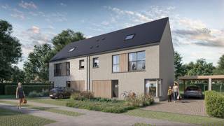 In het rustige en landelijke Hertsberge realiseert Durabrik een nieuwe kleinschalige verkaveling in het verlengde van de Muntestraat. In een eerste fase komen er nu 10 woningen in verkoop. <br /><br />Lot 3 is een halfopen bebouwing in de klassiek-moderne bouwstijl : 2 bouwlagen met hellend dak. <br />GELIJKVLOERS : inkom, wc, ruime living, open keuken met eiland, ruime berging/wasplaats.<br />EERSTE VERDIEPING : 1 grote slpk met dressing, 2 ruime kinderkamers (dubbel bed mogelijk), ingerichte badkamer met inloopdouche, badkamermeubel met dubbele lavabo, apart wc.<br />ZOLDER : toegankelijk via 2de vaste trap. Mogelijkheid tot inrichten van zeer ruime 4de slpk, bureauruimte of hobbyruimte.<br />Mogelijkheid tot het plaatsen van een carport. Gezellige tuin met perfecte oriëntatie !<br />Doodlopend straatje zonder doorgaand verkeer. Vlakbij nieuwe groenzone. <br />Goeie verbinding met de E40.<br /><br />Deze woning wordt volledig afgewerkt aangeboden met ingerichte keuken en badkamer, bevloering en vloerverwarming.<br />Superenergiezuinige woning (E -9) door warmtepomp, doorgedreven isolatiepakket, ventilatiesysteem D en pakket zonnepanelen.<br /><br />Download de brochure via https://durabrik.immo/hertsberge<br />Bij Durabrik ben je zeker van een vaste prijs. Geen budgettaire verrassingen dus tijdens je bouwtraject.<br />Meer info via 09/280.60.60. of mail naar info@durabrik.be<br />Bezoek onze kijkwoning in Roeselare of Aalter voor inspiratie, op afspraak.<br />Prijs excl. btw en kosten.<br /><br />*Beelden en oppervlaktes zijn indicatief.<br /> 
