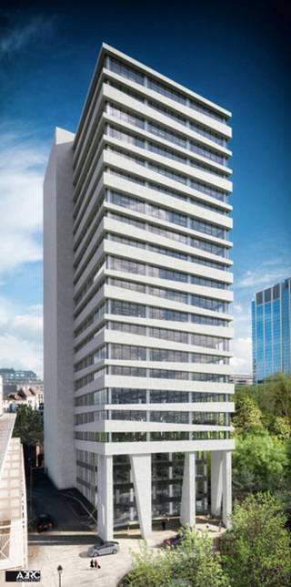 Completely renovated emblematic building at Botanique which houses the Hoxton Hotel, co-working spaces, restaurants and a superb rooftop...