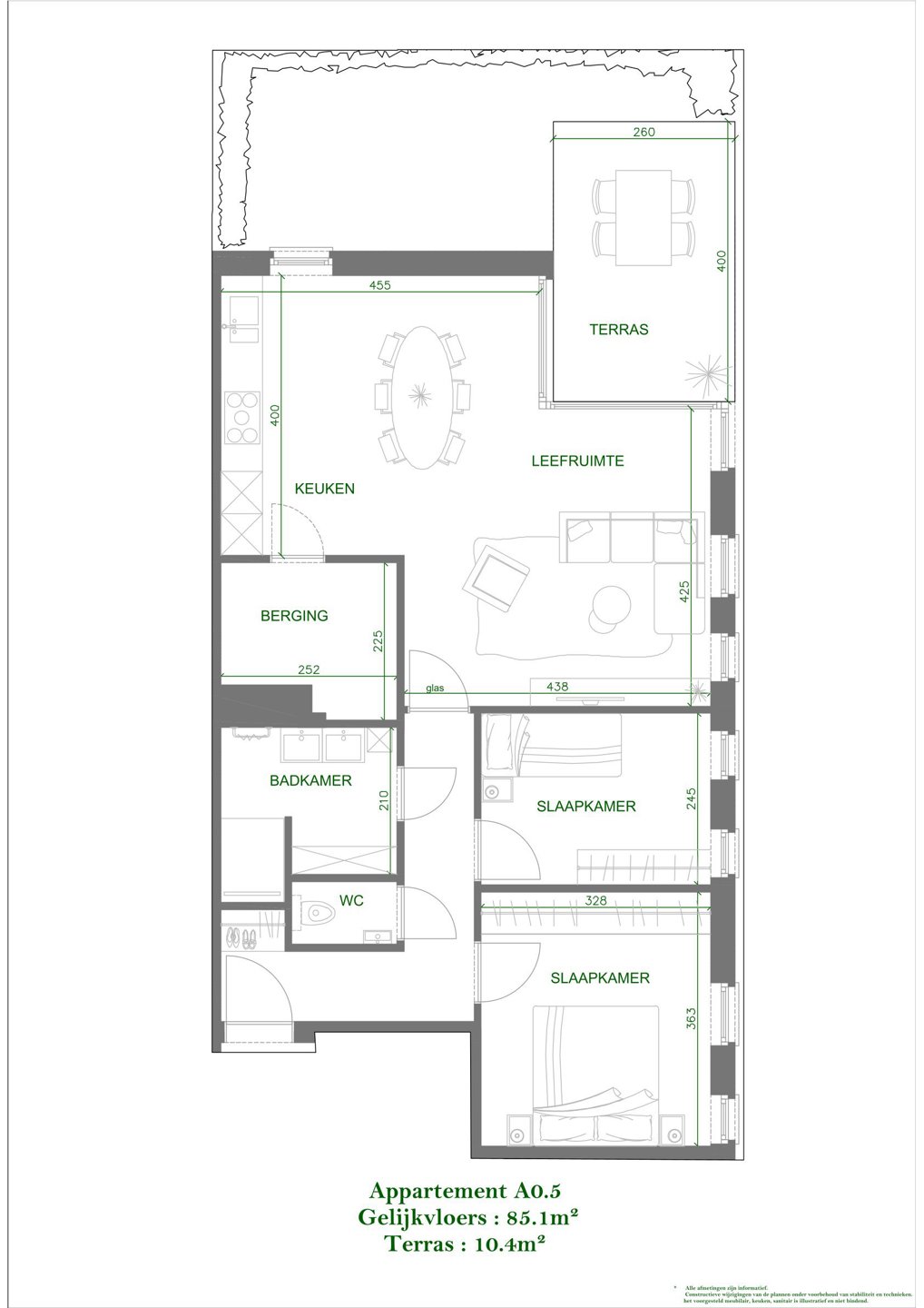 Mechelen gelijkvloers appartement A0.5 - foto 2