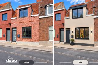 Te renoveren rijwoning met goedgekeurde plannen in het centrum van Zwevegem.<br /><br />Deze goed gelegen woning bevindt zich in het centrum van Zwevegem, op wandelafstand van supermarkt, bakker, scholen en andere voorzieningen.<br />De woning werd reeds volledig gestript, waarbij alle grote afbraakwerken reeds zijn uitgevoerd. Hierdoor kan u meteen starten met de opbouw en afwerking van uw toekomstig droomhuis. Het pand wordt verkocht met goedgekeurde plannen, wat een groot voordeel is voor wie snel wil starten met de renovatie.<br />Volgens de plannen (die naar ieders wensen ook kan aangepast worden) zou de woning bestaan uit:<br />GELIJKVLOERS:<br />- Inkomhal<br />- Wasplaats met fietsenberging en toilet<br /> - Ruime open leefruimte met open keuken<br />- Terras<br />- Zeer grote tuin<br />1STE VERDIEP:<br />- Trap- en nachthal<br />- 3 slaapkamers<br />- Badkamer<br />- Berging<br />- Apart toilet<br />Extra informatie<br />Grondoppervlakte: 450 m²<br />Bruikbare vloeroppervlakte: ca. 137 m² (indicatief volgens huidig EPC, maar zal uiteraard bijna verdubbelen indien U het huidig plan volgt.<br />Huidige EPC: 510 kWh/m² – UC 2723265 - Label F - Renovatieplicht: binnen 6 jaar naar EPC-label D<br /><br />Een uitstekende opportuniteit voor wie een woning volledig naar eigen smaak wil afwerken op een centrale locatie.