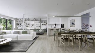 Deze gesloten bebouwing is zeer praktisch ingericht met het oog op creatie van ruimte en natuurlijke lichtinval. Algemene kenmerken van de woning...