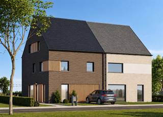 <p><strong>Halfopen bebouwing - NIEUWBOUW (lot 52) te Sint-Lenaarts</strong></p><p><br />Ontdek deze prachtige nieuwbouwwoning, waar hedendaags comfort en energiezuinig wonen centraal staan. Deze BEN-woning wordt volledig op maat uitgewerkt, zodat u uw toekomstige thuis volledig kan afstemmen op uw persoonlijke wensen en levensstijl. Dankzij de doordachte architectuur geniet u hier van een lichtrijke en aangename leefomgeving in een rustige, groene setting.</p><p><br />De woning is een voorbeeldontwerp, maar kan volledig op maat gemaakt worden. Kies uw eigen architect en ontwerp uw woning precies zoals u het wilt. Met 30 jaar ervaring en meer dan 6000 gerealiseerde sleutel-op-de-deur woningen, garanderen we een hoge mate van expertise voor de bouw van uw droomwoning.<br /><br />Prijsinformatie</p><p>- Prijs bouwgrond Lot 51 €245.000 (excl. 12% registratierechten)</p><p>- Prijs bouwgrond Lot 52 €235.000 (excl. 12% registratierechten)</p><p>- Prijs constructie incl. 21% btw: €379.000 (excl. keuken en 5% architectenkosten)</p><p> </p><p>Inclusief: sondering, ingenieursstudie, veiligheidscoördinatie, EPB-aanstelling, thermische studie, ventilatiestudie en blowerdoortest.<br /><br />Deze BEN-woning wordt voorzien van de nieuwste energiezuinige technieken, waaronder:</p><p>- Warmtepomp lucht/water Vaillant met koelmodule</p><p>- Vloerverwarming op de gelijkvloerse en eerste verdieping en in badkamer(s). In de badkamer wordt ook een elektrische handoekdroger geplaatst.</p><p><span>- Buitenschrijnwerk met hoge isolatiewaarde (Ug = 1,0 W/m²K) en geïsoleerde afstandhouders</span></p><p>- Buitenschrijnwerk in PVC, RAL kleur naar keuze</p><p>- Uitgebreid pakket stopcontacten en schakelaars</p><p>- Ventilatiesysteem C+ EVO Renson</p><p>- Regenwaterpomp (niet in de berging geplaatst om geluidsoverlast te vermijden)</p><p>- Vloerverwarming op het gelijkvloers, nachthal 1e verdiep alsook badkamer(s)elektrische handdoekdroger in de badkamer</p><p>- 2 vol houten, vaste trappen in beuk, trede open of gesloten te kiezen</p><p>- Sanitair budget begroot op maat van uw persoonlijk plan, te kiezen bij Desco.</p><p>- Vol geperste, houten tubespaan binnendeuren, reeds 1 x voor geschilderd</p><p>- Ruime keuze aan vloer- en wandtegels</p><p>- Zonnepanelenpakket van 3800Wp</p><p>- Badkamerbudget aangepast aan uw plan</p><p>- Laminaat in de slaapkamers incl. de geadverteerde prijs</p><p>- Regenwaterput van 7.500 liter<br /> </p><p>Aannemingsovereenkomst volgens de Wet Breyne, ter bescherming van de bouwheer, en oplevering binnen het jaar na de start van de werken is mogelijk, zodat u snel kunt genieten van uw nieuwe thuis.<br /><br />Meer informatie en bouwvoorschriften te verkrijgen via ons kantoor. </p>