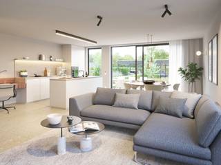 AANKOOP AAN 6% MOGELIJK – OOK VOOR INVESTEERDERS/VERHUUR !<br /><br />Gunstig en centraal gelegen kleinschalig nieuwbouwproject, in het hart van Kapellen op een rustige ligging, aan het marktplein, invalswegen en openbaar vervoer. <br />Het halfopen gebouw met lift bevindt zich op een ideaal ZW georienteerd perceel van ca 1065m² en omvat 5 appartementen met een mix van oppervlaktes en één of tweeslaapkamerappartementen, allen voorzien van terras en/of buitenruimte. <br /><br />Achteraan op het terrein is er plek onder de carports voor het stallen van wagens en is er nog een gemeenschappelijke afval-en fietsenberging.<br /><br />De ontwikkelaar met 50 jaar ervaring op de teller garandeert een volledig en hoogwaardig afgewerkt BEN gebouw, voorzien van vloerverwarming d.m.v. warmtepomptechnologie, ventilatiesysteem, zonnepanelen en regenwaterrecuperatie. <br />Ruime afwerkingsbudgetten voor vloeren, keuken en badkamer voorzien!<br /><br />Appartement 0.2<br /><br />Ruim gelijkvloersappartement van 103m² met twee slaapkamers, tuin en terras.<br />Op het gelijkvloers rechts gesitueerd hebben we centraal de inkomhal, die het dag-van het nachtgedeelte scheidt, de goed uitgeruste badkamer met apart toilet en de twee ruime slaapkamers. <br />Het halfopen karakter garandeert meer lichtinval in zowel de slaapkamer als de royale leefruimte met open keuken die toegang biedt tot het zonovergoten terras en privatieve tuin.<br />Verder nog een praktische berging.<br />Carport mee aan te kopen aan € 25.000,00.