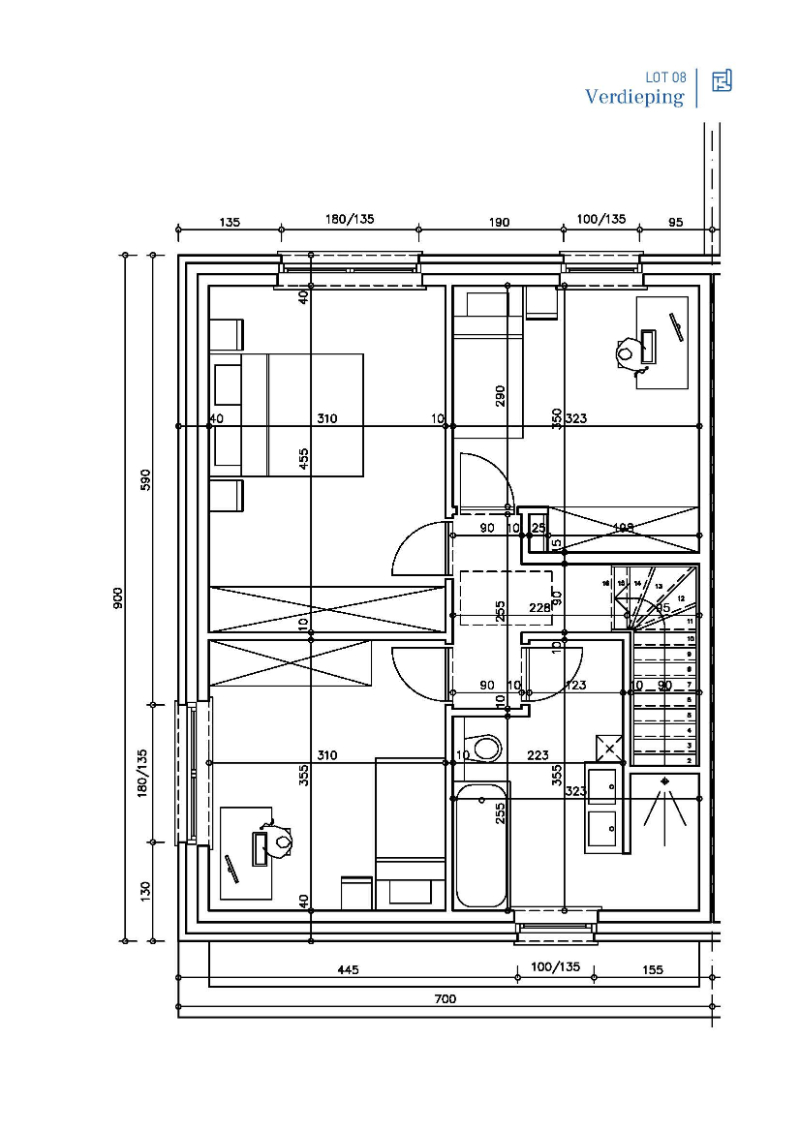Gits (Hooglede), Middenstr-Tillostr-V.Maerlantstr - Fase 1: Lot 08 - photo 5