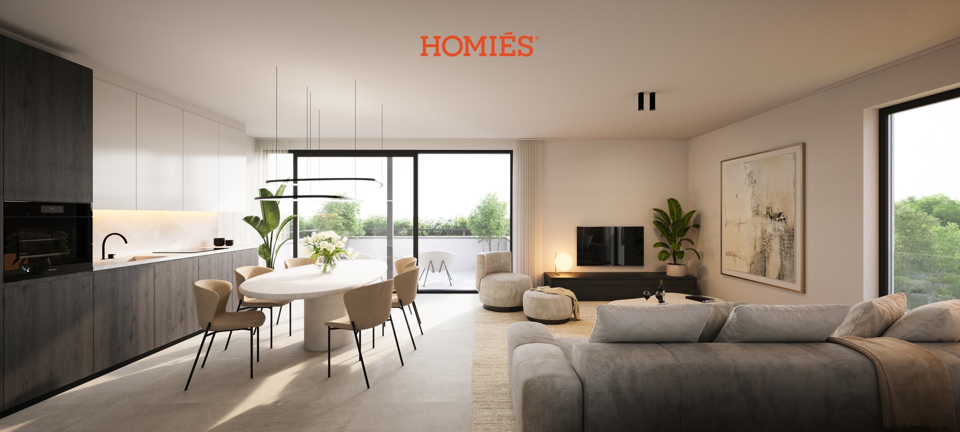 Prachtig appartement met 2 slaapkamers en overdekt terras - foto 4