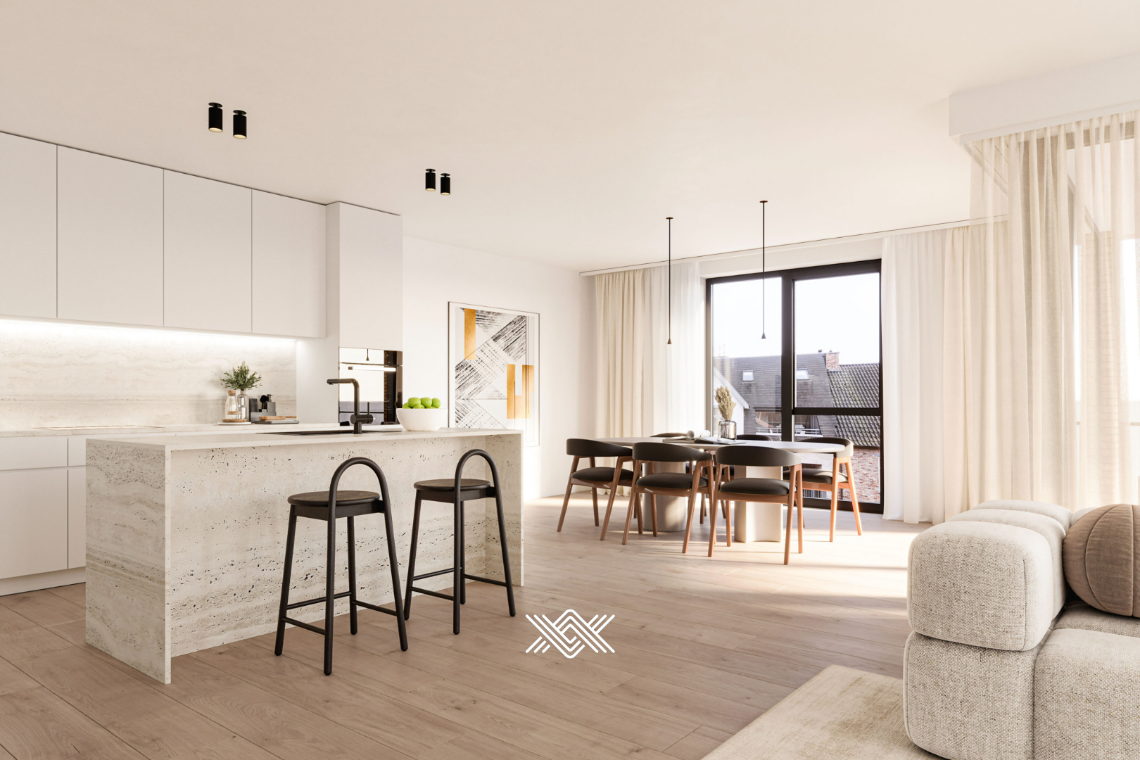 Ruim éénslaapkamer appartement met dressing - foto 4