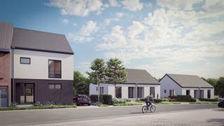 <p>Voor meer info of een bezoek, bel 054 69 39 37 - In het landelijke Outer bevindt zich deze <strong>hedendaagse en energiezuinige nieuwbouwwoning</strong> op een rustige locatie met een prachtig uitzicht. De locatie is kortbij scholen, winkels, openbaar vervoer maar tevens ook kortbij wandelroutes, fietsroutes en natuurgebied. Deze halfopen bebouwing heeft een <strong>perceelgrootte van maar liefst 4are 98ca</strong>. Men bereikt de woning via de inkomhal aan de straatzijde, waarbij we op deze verdieping de badkamer (voorzien van bad, inloopdouche en lavabo) terugvinden, alsook en apart toilet en <strong>drie slaapkamers</strong>. Via een vaste trap naar beneden, bereiken we het tuinniveau waar zich de leefruimte met open keuken bevindt. Aansluitend aan de keuken is er een ruime bergruimte voorzien. Op deze verdieping is ook een apart toilet aanwezig. Via een vaste trap kan men de zolder bereiken, waar er nog een extra slaapkamer kan worden gemaakt. <strong>Afwerking wordt volledig naar eigen smaak gekozen door de klant!</strong></p>
<p><strong>*Prijs vermeld in de advertentie betreft prijs excl. BTW en kosten</strong></p>