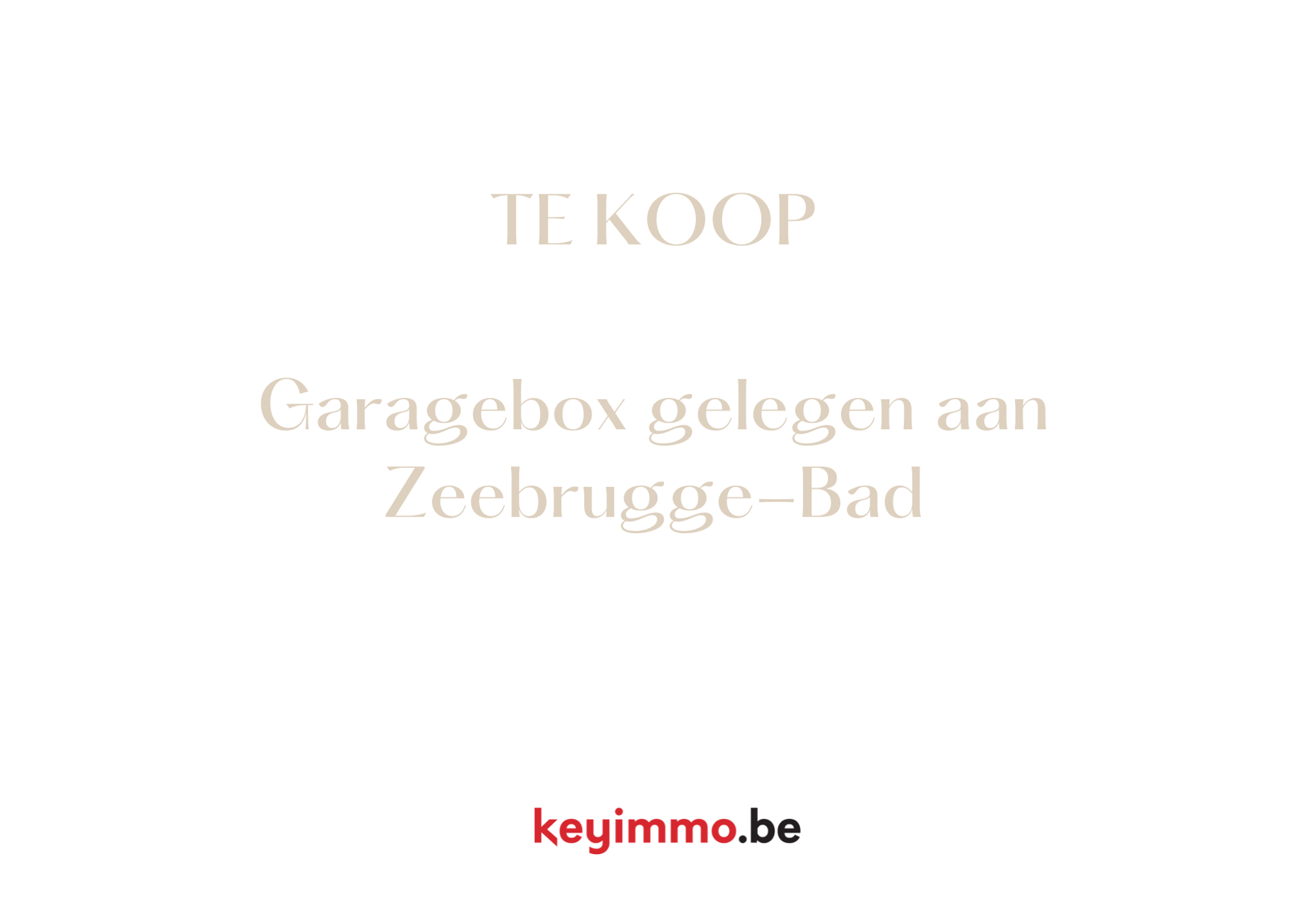 Garage te koop in Zeebrugge - foto 1