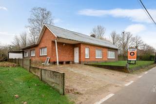 <p>Vrijstaande woning met vier slaapkamers op ca. 687 m².</p>
<p>Indeling en omschrijving:<br />Via de inkomhal betreedt u de woning. Van hieruit heeft u toegang tot de vaste trap naar de zolder, de keuken en de woonkamer. Het eerste deel van de woonkamer is ingericht als eethoek en geniet van ramen op het zuidoosten en het noordwesten. Aansluitend bevindt zich een ruime zithoek met open haard.</p>
<p>De keuken geeft uit op de veranda en aansluitend de tuin. Vanuit de keuken heeft u rechtstreeks toegang tot een eerste slaapkamer, die momenteel is ingericht als bureau en wasruimte. De nachthal geeft verder toegang tot nog drie slaapkamers en de badkamer.</p>
<p>Op de zolderverdieping is er, naast de bestaande sauna met douche, nog veel ruimte voor een hobbykamer of bijkomende slaapkamers, zeker mits het plaatsen van dakkapellen.</p>
<p>De woning beschikt over een praktische kelder, die uitgeeft op de garage met inrit langs de rechterzijde van het perceel. Langs de linkerzijde van de woning bevindt zich bovendien een tweede garage.</p>
Extra info: <span>vrijstaande woning I </span><span>EPC 1.136 kWh/ (m² jaar) label F I infoplicht: Vg, Wg, Vv, Gvkr, Gmo I watertoets: P-score: A I G-score: A.</span><br /><br /><span>Renovatieverplichting residentiële gebouwen van toepassing (label F). Meer info: https://www.vlaanderen.be/een-woning-kopen/renovatieverplichting-voor-residentiele-gebouwen.</span>