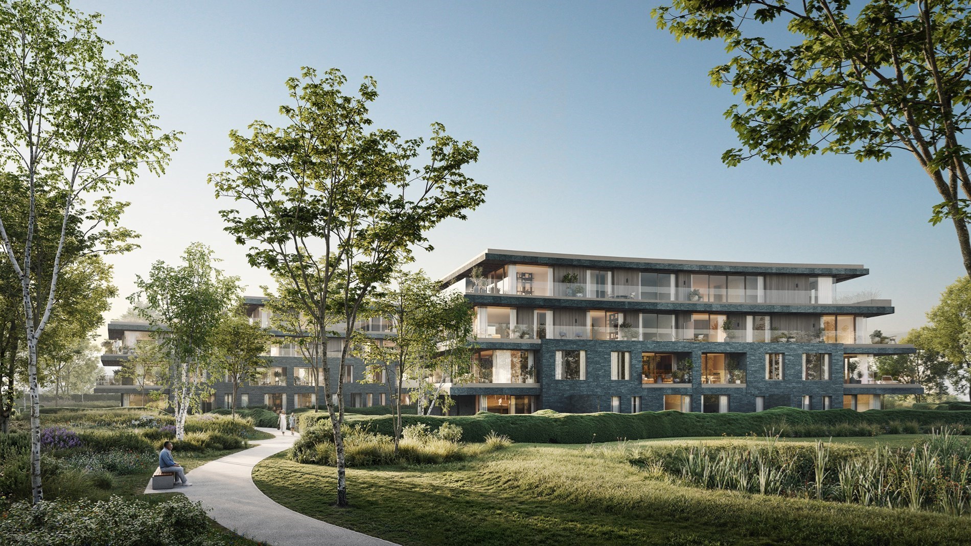 Modern villa-appartement op het gelijkvloers in Schilde - 's-Gravenwezel met 2 slaapkamers, hoog afwerkingsniveau, bewoonbare oppervlakte 142m² en 35m² terras - foto 2