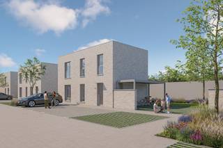 Moderne halfopen energiezuinige woning (349 m²) met 3 slaapkamers, 2 parkeerplaatsen aan de woning en een tuin.<br /><br />Deze halfopen woning wordt gebouwd in een moderne, hedendaagse stijl. Deze patiowoning beschikt over een perceel van 226 m² is voorzien van vloerverwarming en een warmtepomp. Op het gelijkvloers vind je de inkomhal met apart gastentoilet, berging, leefruimte en keuken. Op de eerste verdieping vind je 3 slaapkamers, een apart toilet en 1 badkamer.<br /><br />Meer info? Contacteer ons via 03 808 15 31 of bekijk matexi.be/deurne