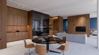 Luxueus appartement gelegen op de 25e verdieping, met fenomenaal uitzicht en noord-oriëntatie. Het heeft 2 slaapkamers, een keuken, 2 badkamers en terras.<br />Bij het appartement hoort een extra berging, gelegen op dezelfde verdieping. 