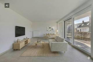Ben jij opzoek naar een appartement waar ligging, ruimte en comfort centraal staat? <br /><br />In de Residentie Sint-Maertens Veld vindt u dit prachtig nieuwbouwappartement op het gelijkvloers met een bewoonbare oppervlakte van 99 m². Het appartement beschikt over 2 ruime slaapkamers, een lichtrijke leefruimte met keuken en een aangename tuin met terras, ideaal om in alle rust te genieten.<br /><br />Dankzij de centrale ligging in Emelgem (Izegem) geniet u van een vlotte verbinding naar winkels, scholen en belangrijke invalswegen.<br /><br />Het appartement heeft volgende indeling: <br /><br />- Lichtrijke leefruimte<br />- Keuken voorzien van koelkast, kookplaat ( inductie), dubbele spoelbak, oven en dampkap<br />- 2 slaapkamers<br />- Badkamer met lavabo en inloopdouche<br />- Berging met aansluiting voor wasmachine <br />- Tuin ( west gericht)<br /><br />Daarnaast zijn er ook fietsenstallingen en staanplaatsen aanwezig. <br /><br />Kenemerken: <br />- Rustig doch centraal wonen<br />- Kwalitatief wonen<br />- Kleinschalige residentie<br />- Veel lichtinval door de grote raampartijen<br /><br /><br />Ben jij ook benieuwd naar dit appartement met al zijn troeven in Emelgem, Izegem? Contacteer mij snel om een bezoek in te plannen!<br /><br />Deze AI-visualisaties zijn bedoeld als inspiratie. Er werd geen rekening gehouden met technische specificaties, stedenbouwkundige voorschriften of de concrete mogelijkheden tot realisatie.