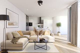 Residentie Ter Leysen - !!WERKEN GESTART!!<br /><br />Residentie Ter Leysen is een nieuwe projectontwikkeling bestaande uit 24 future proof appartementen gelegen in een zijstraat van de verbindingsweg Mol – Balen - Leopoldsburg.<br /><br />In het groen gecreëerde binnengebied zullen de appartementen worden verdeeld in 3 urban villa’s van 8 appartementen, met 1 tot 3 slaapkamers en oppervlaktes variërend van 73 tot 138 m² en allemaal met een privatief, deels overdekt terras van minsten 15m².<br /><br />De wagens zijn makkelijk te parkeren in de ruime ondergrondse garage waar ook de aparte kelderbergingen zijn ondergebracht. Deze dienen aparte te worden aangekocht en zitten niet bij in de vermelde verkoopprijs bevat. Voor de fietsen kan je kiezen uit zowel een bovengrondse als een ondergrondse stalplaats. <br />Elke urban villa heeft zijn eigen traphal en liftkoker die u comfortabel vanuit de kelder tot voor de deur van uw appartement brengt.<br /><br />FUTURE PROOF<br />Naast een mooi, opvallend en modern design wordt Residentie Ter Leysen gekenmerkt door een economische, duurzame en milieubewuste ontwikkeling. Zo wordt elk appartement energiezuinig en maakt men gebruik van kwalitatieve, thermisch controlerende en akoestische materialen en is het onderwerp ‘groen’ nooit ver te zoeken (groendaken, bomen...). Bovendien geniet men van de privatieve en collectieve systemen die het comfort vergroten: warmtepompen (lucht-watersysteem), vloerverwarming met aparte circuits, een ventilatiesysteem type D met warmterecuperatie, alsook een fotovoltaïsche installatie waarvan de opbrengst wordt verdeeld onder de appartementen onderling.<br /><br /><br />WET BREYNE<br />De aankoop wordt 100% gewaarborgd door de Wet Breyne <br /><br />BIJZONDERHEDEN:<br />* Autoluwe en kindvriendelijke omgeving met veel aandacht voor groen<br />* Moderne technieken: warmtepompen, zonnepanelen, vloerverwarming,…<br /><br /><br />POSITIEVE ASPECTEN<br />* Mooie architectuur<br />* Nabij het centrum en station van Balen <br />* Fiets-o-strade voor de deur