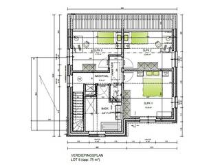 INDELING VAN DE WONING<br /><br />GELIJKVLOERS<br /><br />- Inkomhal- Gastentoilet- Leefruimte met open keuken- Trap naar boven- Berging/wasplaats- Carport<br />EERSTE VERDIEP<br /><br />- Nachthal met zolderluik- Apart toilet- Badkamer- 3 slaapkamers<br />ZOLDERVERDIEP<br /><br />- Zolderruimte<br />Afbeeldingen zijn steeds illustratief en contractueel niet bindend.<br /><br />De koper heeft deels nog inspraak in de stijl en afwerking van de woning voor zover deze zaken niet werden vastgelegd door vergunning of bestelling van materialen.<br /><br />TIP: Hoe sneller U beslist in de bouwfase, des te meer inspraak U heeft in de keuze van materialen en/of afwerking.<br /><br />ECO-uitvoering dat voldoet aan strenge energienormen.<br /><br />- Zonnepanelen- Doorgedreven isolatie- Warmtepomp i.p.v. gas- Vloerverwarming- Ventilatie D- Max. E-peil = 30- Elektriciteitsaansluiting : 3 fasen