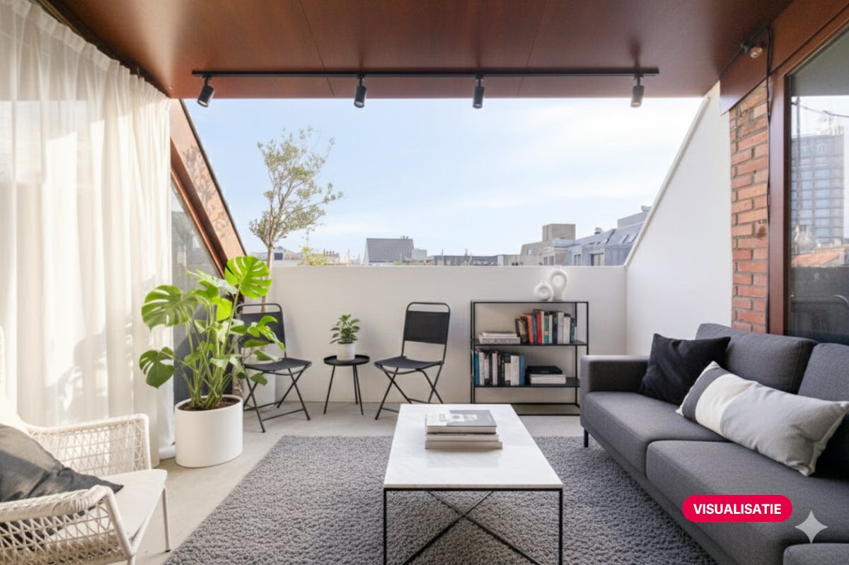 Duplex loft met hobbyruimte en terras te koop te Antwerpen. - foto 2