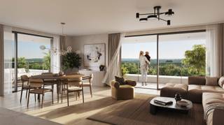 Dit energiezuinige 4-slaapkamerappartement in The Garden Brussel bevindt zich op de zesde verdieping en biedt een uitzonderlijk gevoel van ruimte en licht. Grote raampartijen zorgen voor een open leefruimte met mooie zichten over de omgeving.<br /><br />De leefruimte sluit aan op twee terrassen, waardoor je op elk moment van de dag een plek hebt om buiten te zitten en te genieten van het uitzicht.<br /><br />Dit staat je te wachten:<br /><br />• Ruime leefruimte met veel natuurlijk licht<br />• Twee terrassen met open zichten<br />• Vier volwaardige slaapkamers<br />• Twee badkamers voor extra comfort<br />• Praktische indeling met voldoende bergruimte<br />• Kwalitatieve en duurzame afwerking<br />• Toegang tot een ruime gemeenschappelijke daktuin<br /><br />Gelegen tussen Evere en Sint-Lambrechts-Woluwe, met:<br /><br />• Vlotte verbindingen met openbaar vervoer en wagen<br />• Snelle toegang tot centrum, NAVO en luchthaven<br />• Winkels en horeca in de buurt<br /><br />Ideaal voor gezinnen of wie royaal wil wonen, en tegelijk interessant als investering dankzij de sterke ligging en blijvende vraag naar kwalitatieve appartementen in Brussel.<br /><br />Interesse? Ontdek meer op thegardenbrussels.be/nl<br /> 