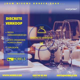 Multifunctionele eigendom gelegen in de buurt van centrum Geraardsbergen, hartje van de Vlaamse Ardennen. Momenteel uitgebaat als restaurant.<br />U beschikt over een ruim handelsgedeelte, industriële keuken, sanitaire voorzieningen, ruime feestzaal/polyvalente ruimte en heel wat opbergruimte.<br /><br />Discrete verkoop.