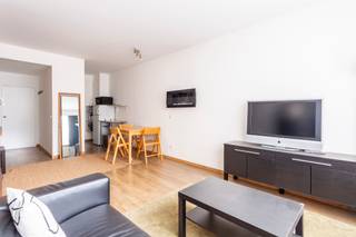 <p>Op een zeer gunstige ligging in het stadscentrum bevindt zich dit eigentijdse appartement van ca 40 m², gelegen op de eerste verdieping van een residentieel gebouw aan het Theaterplein. Dankzij de centrale locatie zijn tal van hotspots, zoals de gezellige zaterdagmarkt, de Meir, Schuttershofstraat en prachtige Stadsfeestzaal op wandelafstand. Trendy winkels, leuke cafeetjes en restaurants, alsook supermarkten en openbaar vervoer bevinden zich in de onmiddellijke omgeving.</p>
<p>Dit studioappartement bestaat uit een aangename leefruimte met veel lichtinval vanwege de grote raampartij aan de achterzijde. De slaaphoek kan desgewenst afgescheiden worden door middel van een kast of paravent.<br /><br />De keuken is half opengewerkt en afgewerkt met koelkast, vitrokeramisch kookvuur en microgolfoven.<br /><br />Aan de inkomhal is nog een grote vestiairekast voorzien voor extra bergruimte.<br /><br />De badkamer bevindt zich aansluitend en beschikt over combinatie bad/douche, lavabo en toilet.<br /><br />De studio wordt thans gemeubeld verhuurd en brengt een stabiele huuropbrengst op van 8.672 Euro per jaar.</p>