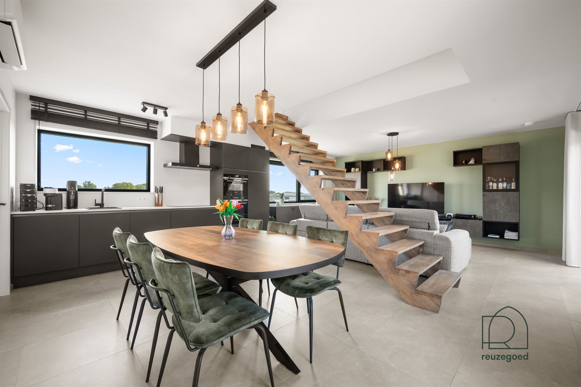 Uniek duplexappartement (3 slpk) met huisgevoel, groene daktuin en zicht op de velden in Kortessem - foto 4