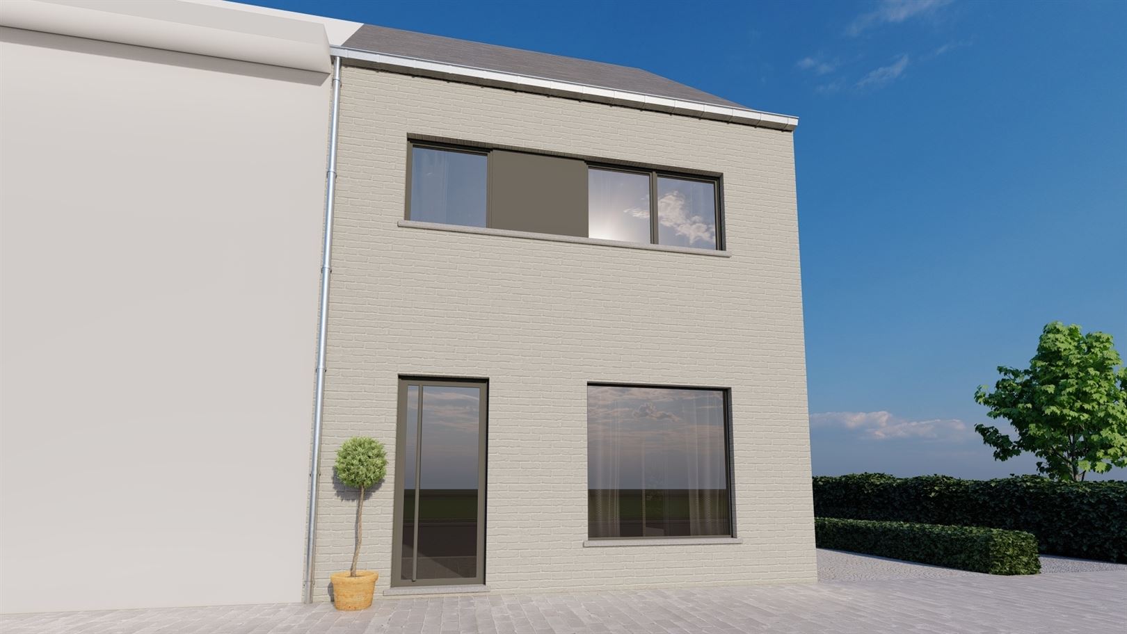 Nieuw te bouwen halfopen woning vlakbij het centrum van Tisselt. - foto 2