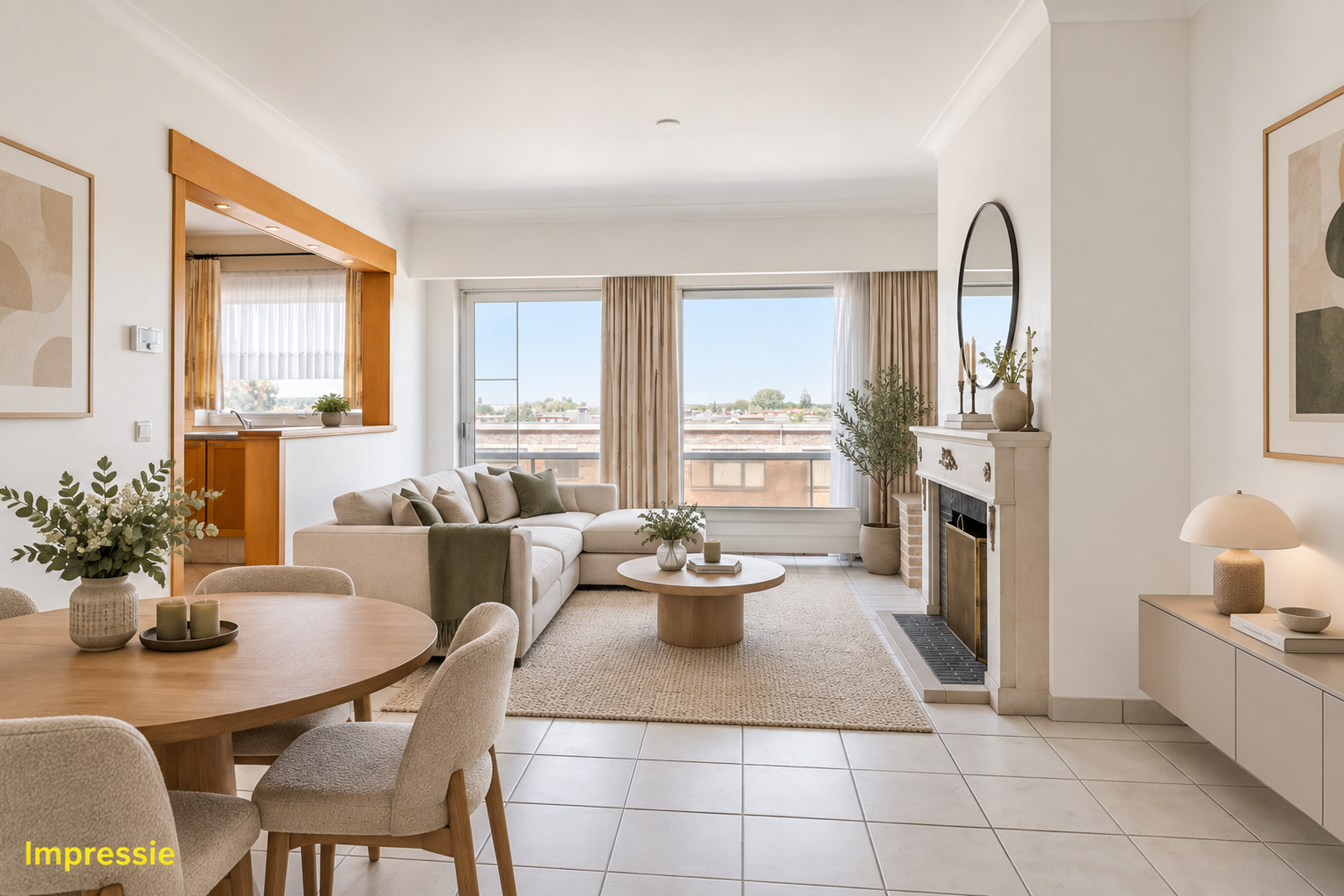 Ruim appartement met 2 slaapkamers en 2 terrassen. - foto 4