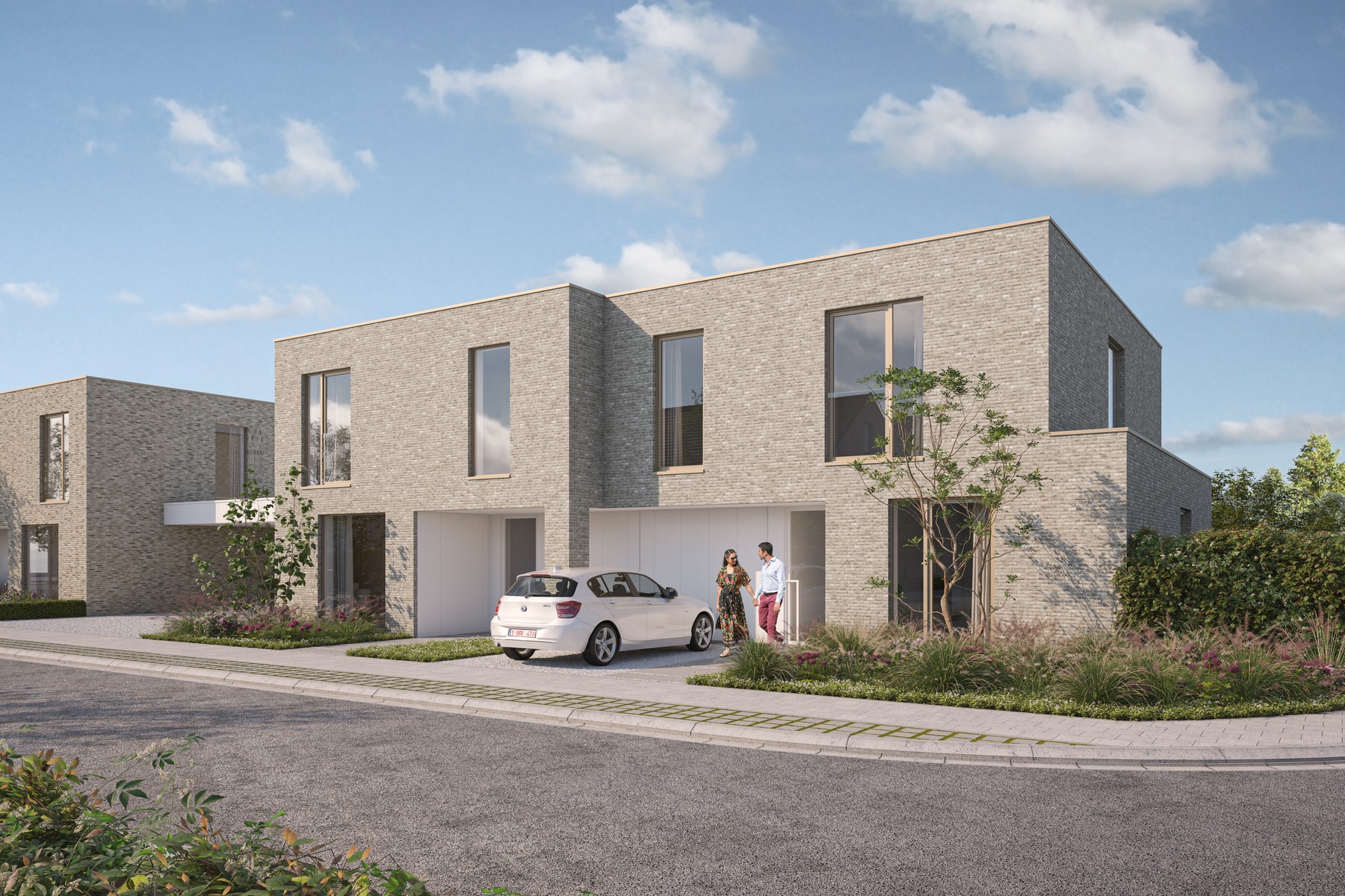 Lot 110: halfopen bebouwing met 3 slaapkamers en bovengronds parkeerplaats - foto 1
