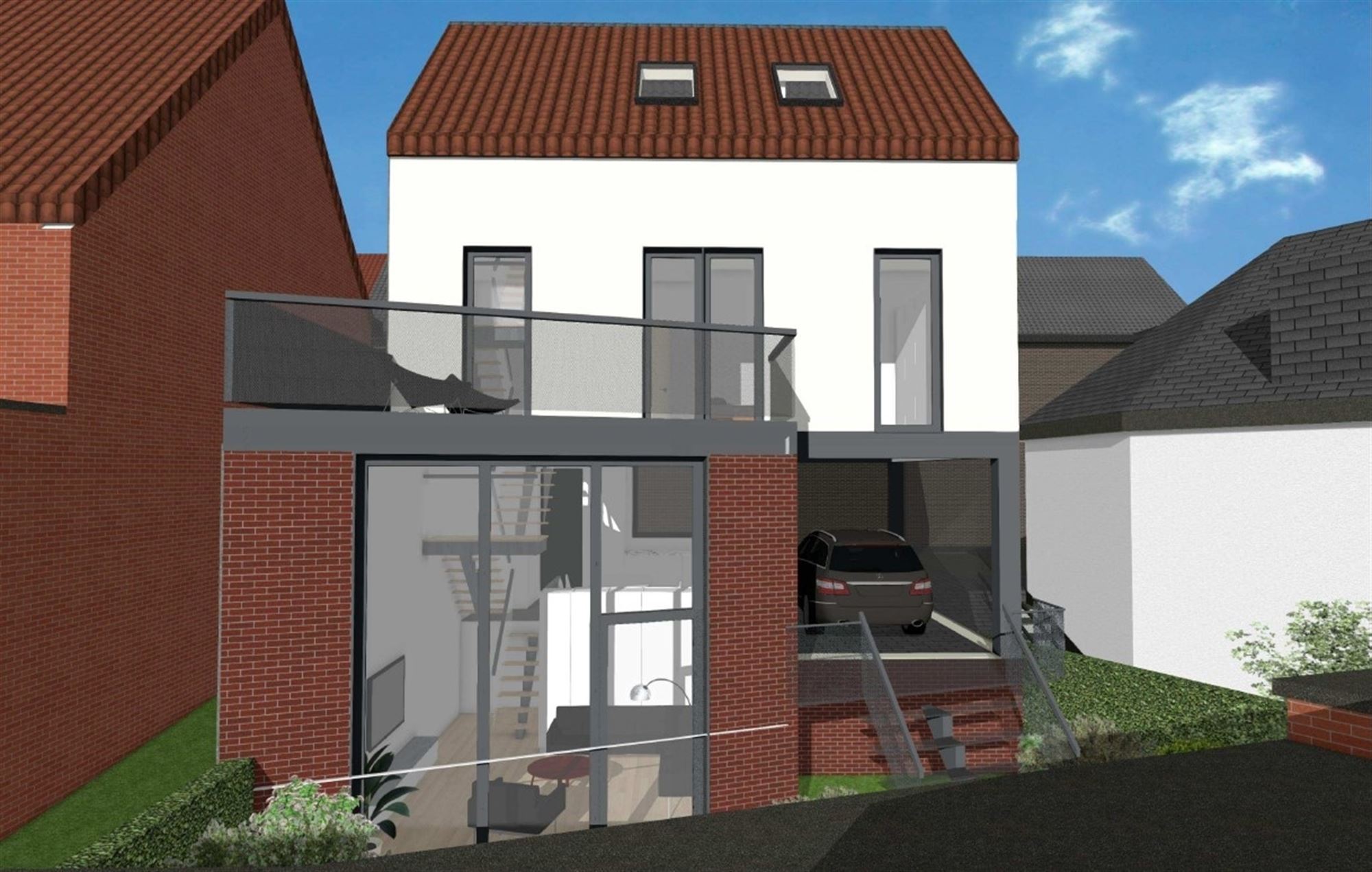 Nieuwbouw woning met staanplaats en tuintje - foto 4