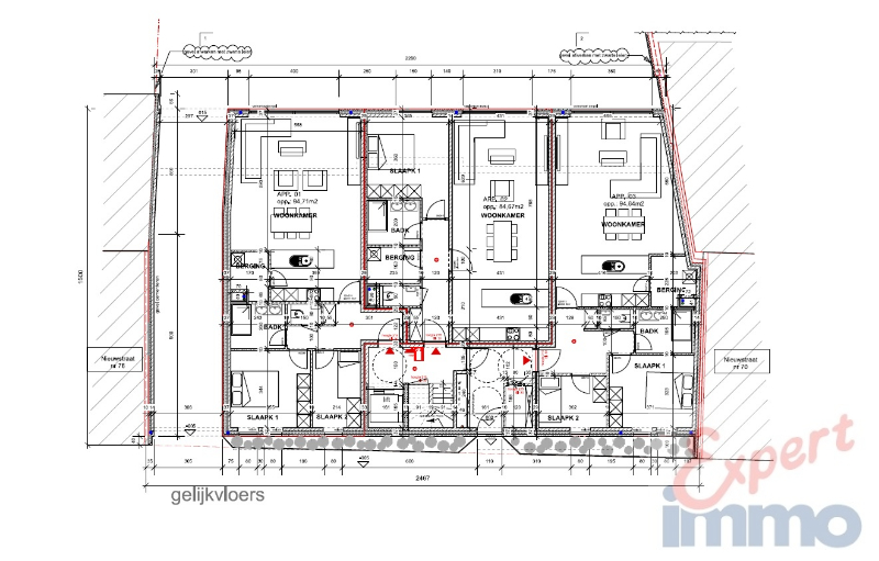 Nieuwbouw te huur: Stijlvolle appartementen (1, 2 of 3 slpk) met garage in Residentie Monique, Desselgem, via EXPERT-IMMO - photo 5