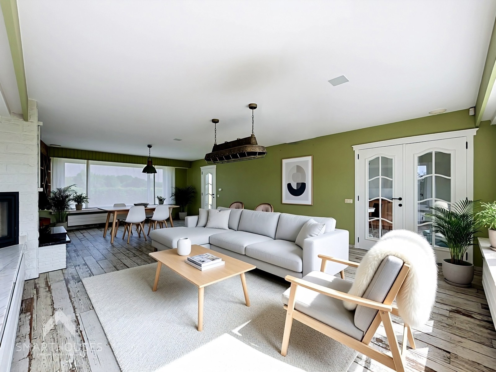 Alleenstaande woning met 4 slpks, weide en loods van 280m² - foto 5