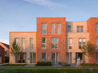 Deze halfopen bebouwing met een grondoppervlakte van 150m² combineert efficiënt ruimtegebruik met hedendaags wooncomfort. Op het gelijkvloers vind je een open leefruimte met keuken, een berging en een apart toilet. De eerste verdieping beschikt over drie slaapkamers, een ingerichte badkamer, een berging en een apart toilet. Geïnteresseerd? Neem contact op via 03 808 43 94 of info@matexi.be.<br /> 