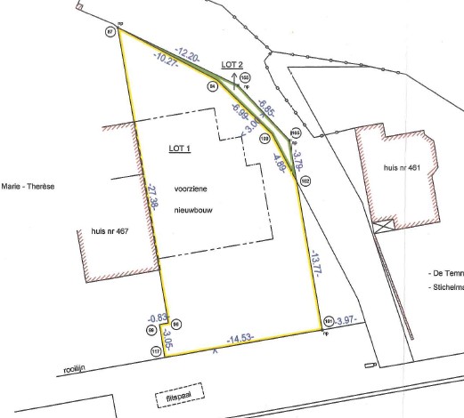 Bouwgrond halfopen bebouwing op 266m² in Meerbeke - foto 2