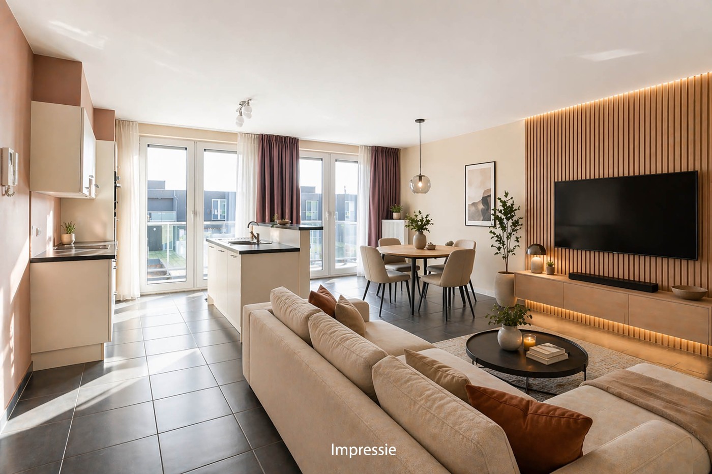 Recent, energiezuinig app. op 2e verd. met 2 slpk. en terras - foto 2