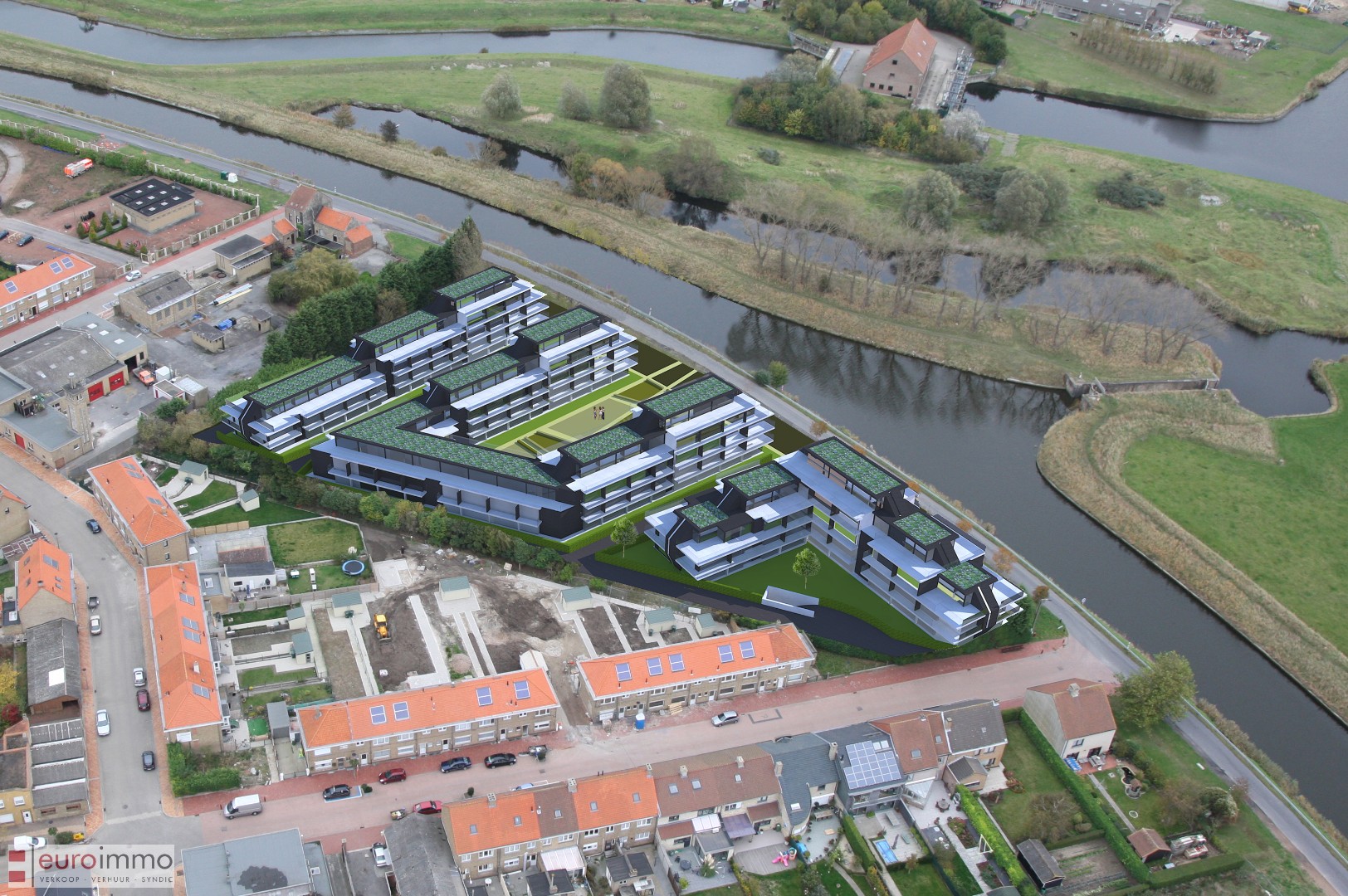 Parking aan de rand van Nieuwpoort-stad. - foto 1