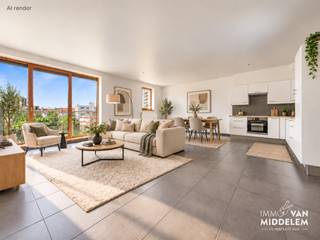 <strong>Immo Van Middelem verkoopt dit instapklare lichtrijke appartement van +/- 85m² gelegen op de 4de verdieping van een modern gebouw uit 2002. Het appartement bestaat uit 2 slaapkamers, een terras, kelder en ondergrondse parkeerplaats (INBEGREPEN IN DE PRIJS).</strong><br /><br />Gelegen op het iconische Vossenplein geniet dit appartement van een uitzonderlijk centrale ligging in de populaire Marollenwijk. De Zavel, Sint-Gillis en het stadscentrum bevinden zich op wandelafstand. <br />Ook qua mobiliteit scoort deze locatie uitstekend: diverse metro- en tramhaltes liggen in de onmiddellijke omgeving, het Zuidstation bevindt zich vlakbij en dankzij de vernieuwde fietsinfrastructuur langs de Zuidlaan verplaatst u zich vlot doorheen Brussel.<br /><br />De indeling is als volgt (4de VERDIEPING, met lift):<br />- inkomhal met WC, 2 slaapkamers, badkamer met inloopdouche en wasruimte, ruime living (salon en eetplaats) met schuifdeur naar het terras;<br />- kelder (4m²)<br />- ondergrondse privéparkeerplaats<br />- gemeenschappelijke fietsenstalling<br /><br />Gemeenschappelijke lasten (onderhoud/schoonmaak en elektriciteit gemene delen, lift, syndicus, blokpolis,...) +/- 240€ per maand, INCLUSIEF VOORSCHOT water en chauffage. Jaarlijks volgt een individuele afrekening van het werkelijke verbruik.<br /><br />EPC: 233 kWh/m².jaar - Label E (UC:765710).<br />Vrij bij akte.