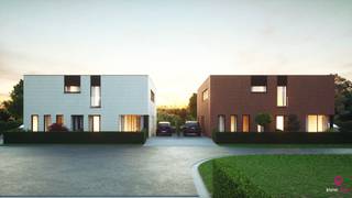 Elke zondag welkom op ons kantoor van 10u-12u voor meer info over de nieuwbouwprojecten!Moderne nieuwbouwwoning in ruwbouw (HOB) met 3 slpks, zalig...