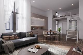 Deze studentenloft (ca.31m²), gelegen op de tweede verdieping is luxueus afgewerkt met duurzame materialen. <br /><br />De keuken is volledig ingericht met kwalitatieve toestellen en de badkamer is modern afgewerkt en beschikt over een douche, wastafel en toilet. <br /><br />Dankzij het UITZONDERLIJK HOOG PLAFOND (4.28m) is het slaapgedeelte voorzien in de Mezzanine en bereikbaar via een mooie ladder. <br /><br />E-peil 42!<br /><br />Alle bewoners genieten daarnaast van gemeenschappelijke voorzieningen zoals een wasruimte en een aangename binnentuin – ideaal om te ontspannen of elkaar te ontmoeten.<br /><br />Een slimme investering in een groeiende stad!<br /><br />Specificaties: Vg – Wche – Gmo – Gvkr –Gvv – E-peil <60 , warmtepomp, zonnepanelen, ventilatiesysteem +C, regenwaterputten, verkoop onder registratie.<br /><br />Wenst u meer te weten te komen over CAMPUS VENUSSTRAAT?<br /><br />Laat het ons gerust weten, wij nemen met de glimlach het volledig project met u door!<br /><br />U kan ons steeds contacteren op immo@sidimex.be of via ons telefoonnummer 03 203 02 02