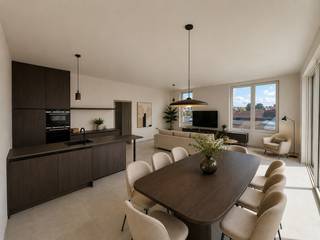 Deze ruime penthouse op de derde verdieping in Eilandpark, Sint-Lievens-Houtem is doordacht ingedeeld en afgewerkt met hoogwaardige...