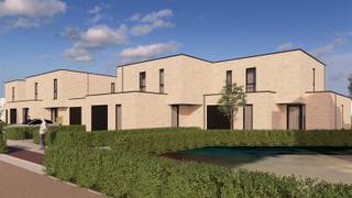VERKOOP AAN 6% BTW mogelijk onder voorwaarden !Nieuwbouwproject van 5 ruime, moderne woningen met plat dak nabij het Centrum van Mol.Deze woningen...