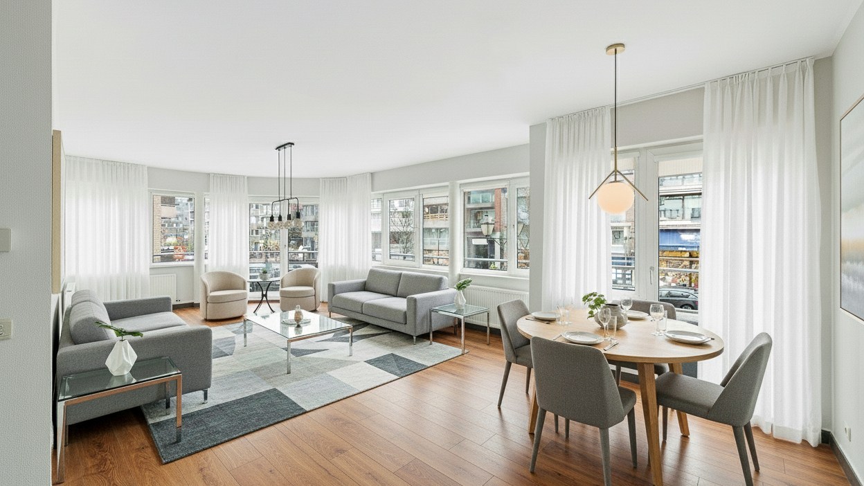 Hoekappartement met 2 slaapkamers in de Lippenslaan - foto 2