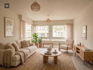 Dit gerenoveerd appartement te huur met twee slaapkamers is centraal gelegen in Oostende. Het is voorzien van twee terassen zodat u een hele dag door kan genieten van de zon. <br /><br />Indeling : <br />*Inkomhal<br />* leefruimte<br />* keuken met aansluitend terras<br />* apart toilet<br />* badkamer met inloopdouche en aansluiting voor een wasmachine<br />*slaapkamer 1<br />* slaapkamer 2 met toegang tot het tweede terras<br /><br />Vrij: 1/10/26<br />Gemeenschappelijke kosten: 65 euro per maand <br />Voorschot gas en water: 70 euro per maand <br /><br />Ben je geïnteresseerd in dit pand te huur in Oostende? Ga naar de website www.dewaele.com, klik op het pand dat je wenst te huren. Via de rode knop "vraag je bezoek aan" vragen we u kort een profiel in te vullen. Daarna nemen we contact op voor een bezoek. Telefonisch kunnen er geen afspraken gemaakt worden.<br /><br />Deze AI-visualisaties zijn bedoeld als inspiratie. Er werd geen rekening gehouden met technische specificaties, stedenbouwkundige voorschriften of de concrete mogelijkheden tot realisatie.