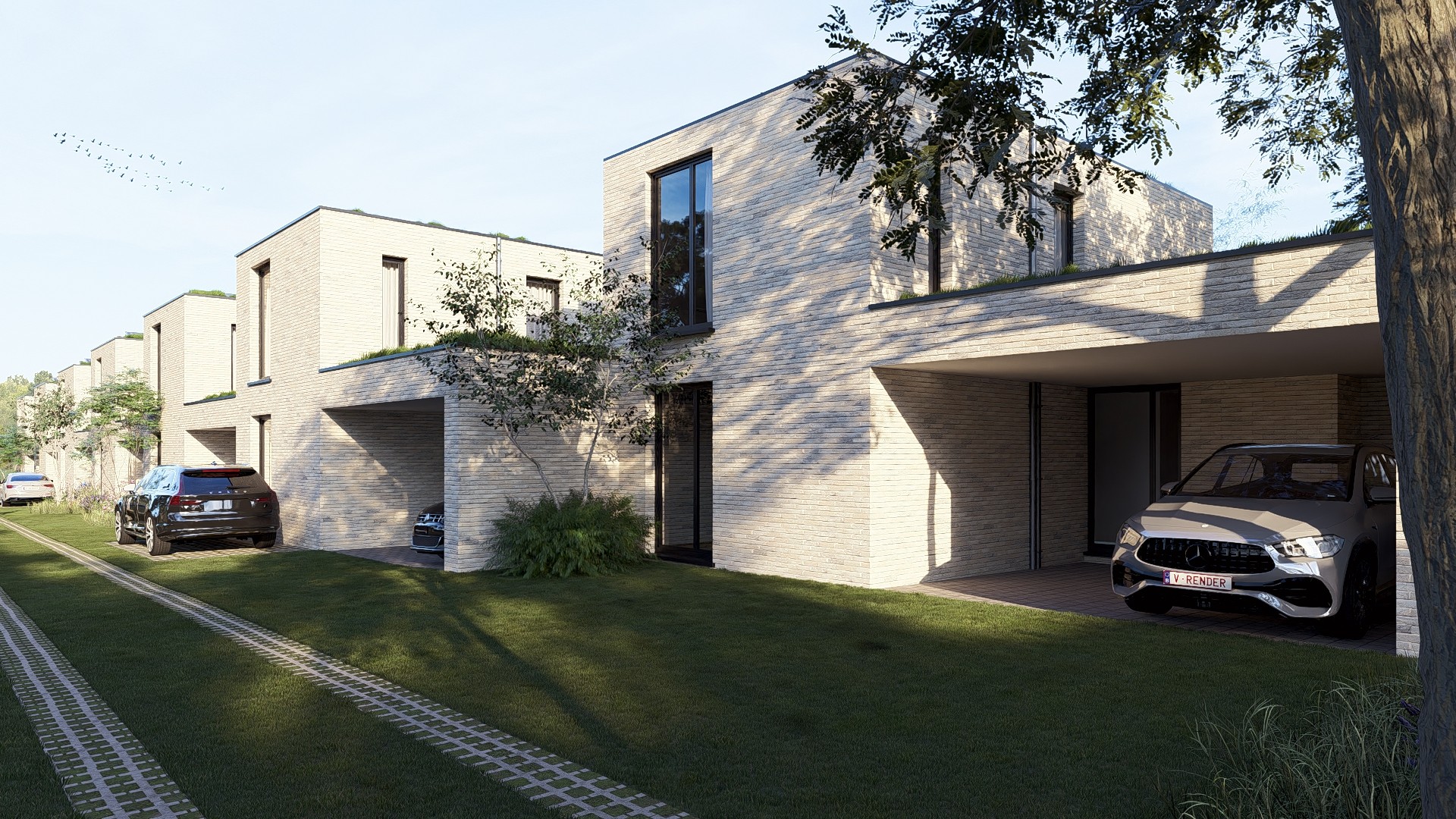 Nieuwbouwwoning op 2a76ca met 2 slpk's en overdekte carport te Maasmechelen - photo 2