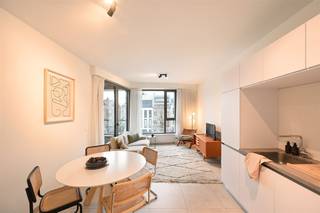 Gemeubeld BEN-appartement gelegen in Londen Residence aan de Londenstraat op het Eilandje in Antwerpen. Het appartement bevindt zich op de...