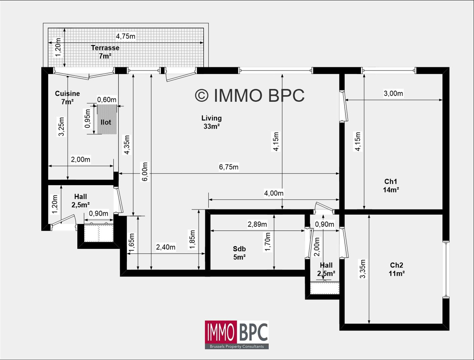 Appartement lumineux avec 2 chambres et terrasse - photo 4