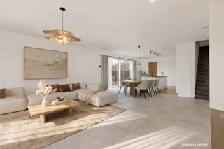 Voor meer info en foto’s, surf naar www.swevers.be – Deze recente halfopen BEN-woning in casco+ uitvoering aan de Halstraat 113/2 in...