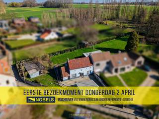 1ste bezoekdag donderdag 2 april! Inschrijven kan via www.nobels.be onder referentienummer 4208049.HALFOPEN BEBOUWING met RENOVATIEPOTENTIEEL,...