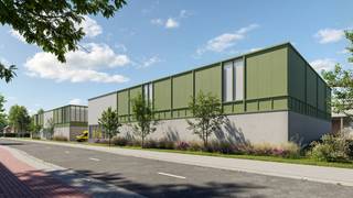 Nieuwbouw KMO-unit te koop met een oppervlakte van 213 m² met glaspartij en 2 privatieve parkeerplaatsen met fenomale glaspartij aan de voorkant...