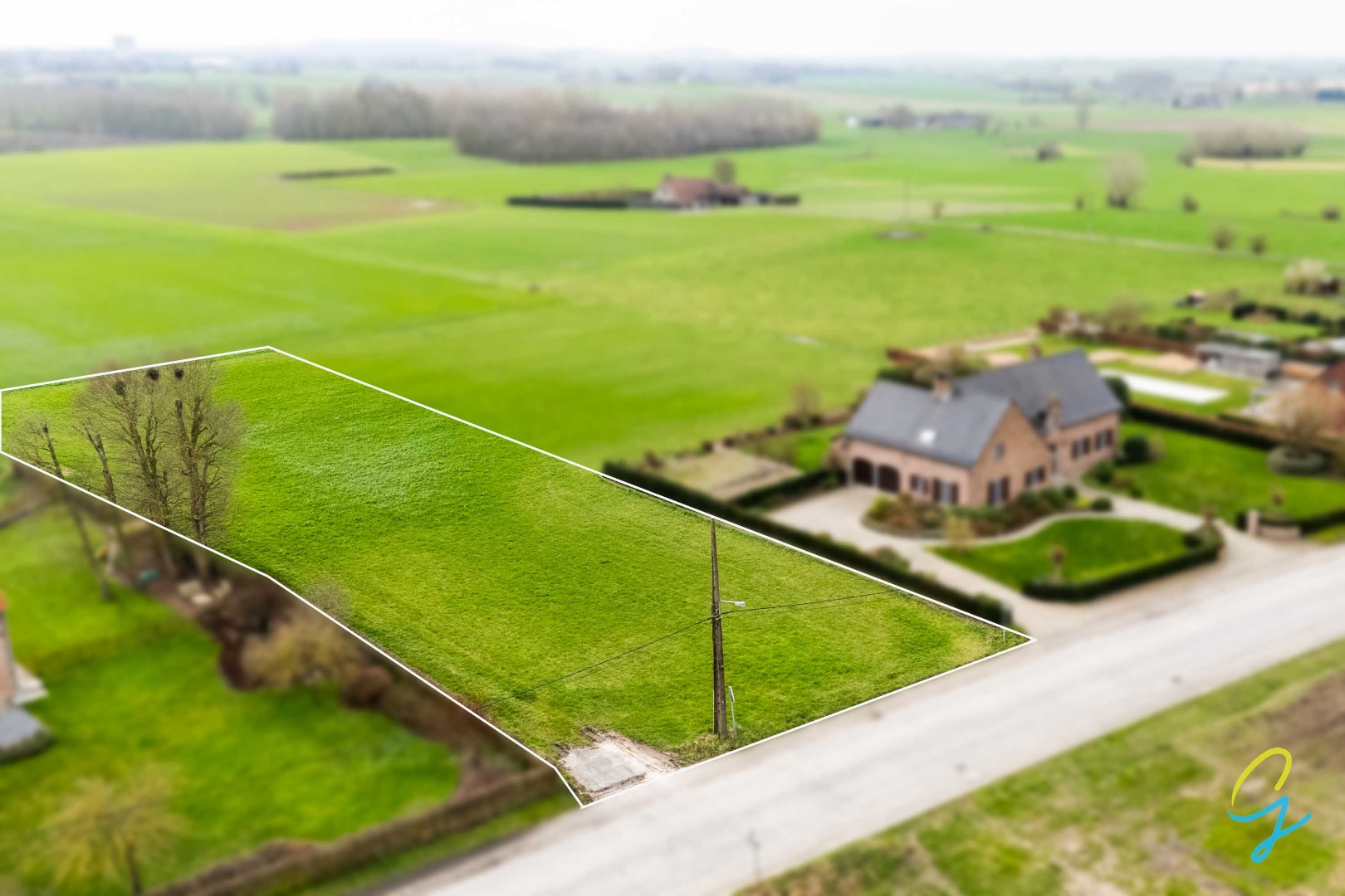 Zuidgerichte bouwgrond op den buiten van 3000 m² - foto 2