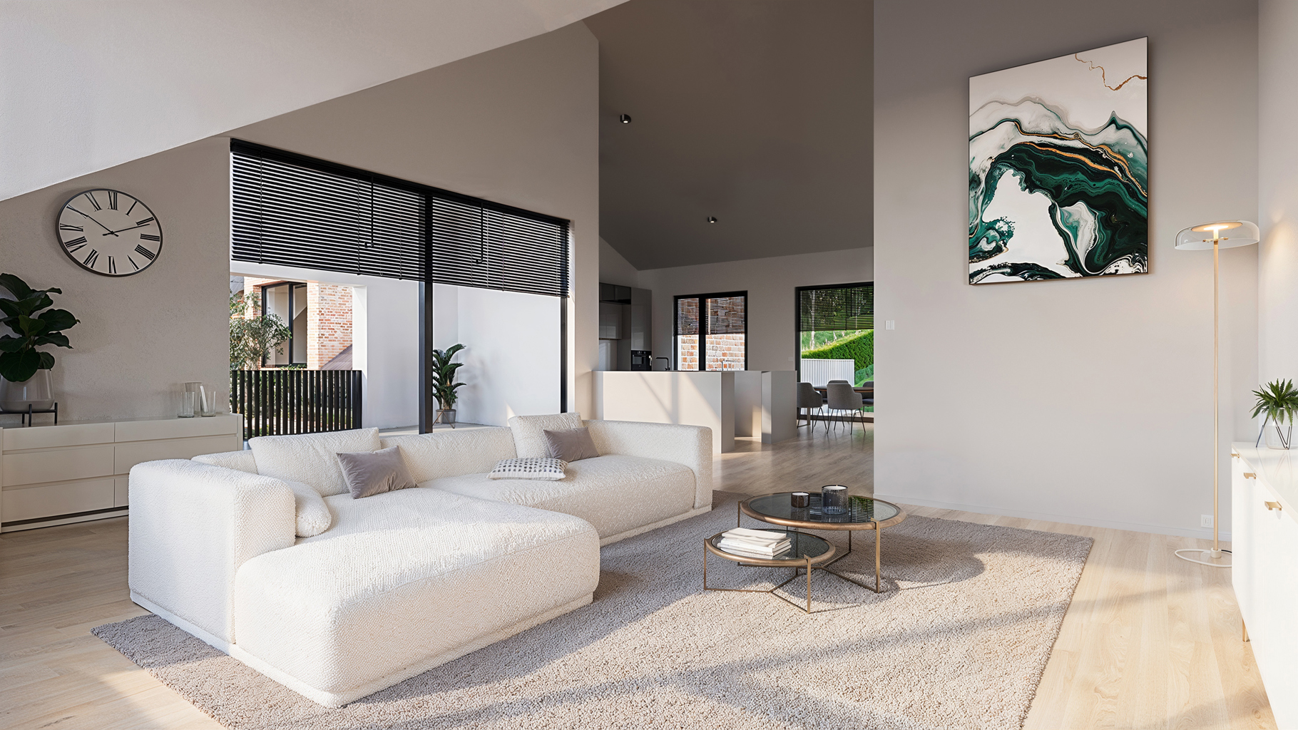 TE KOOP OP PLAN: woning in halfopen verband met lift - foto 3